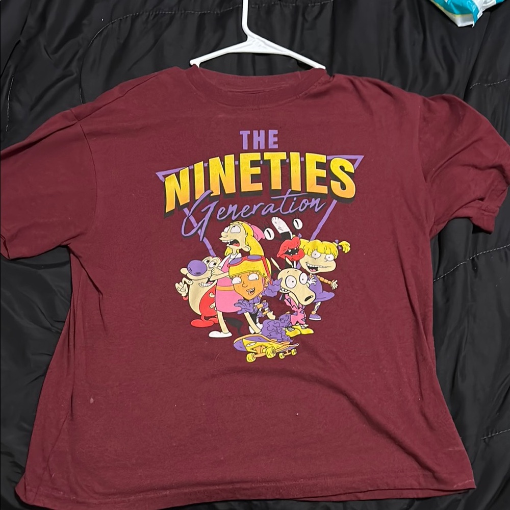 The Nineties Generation Kids Maroon T-Shirt